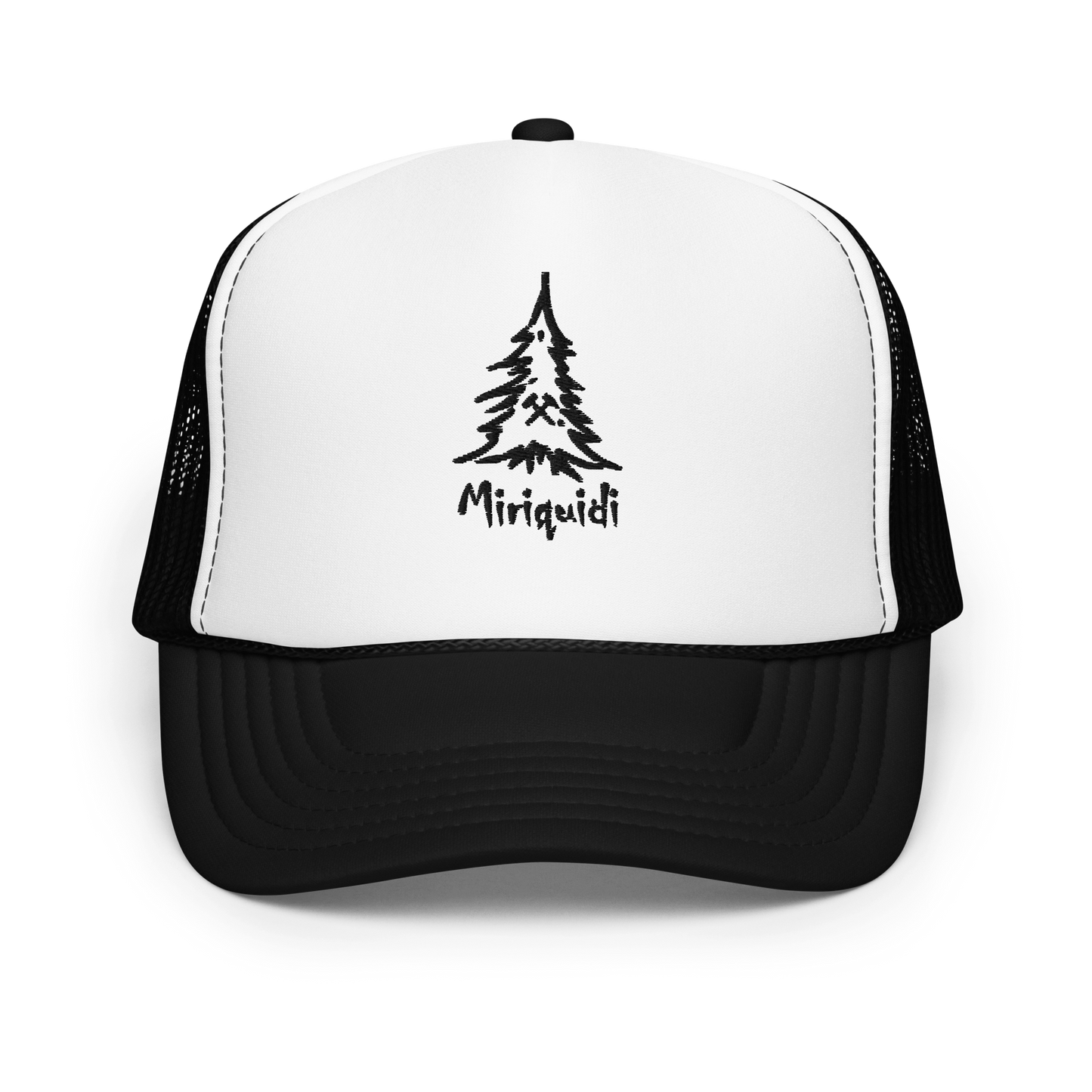 Trucker-Cap mit Schaumstoff-Front (schwarzes Logo auf hellen Farben)