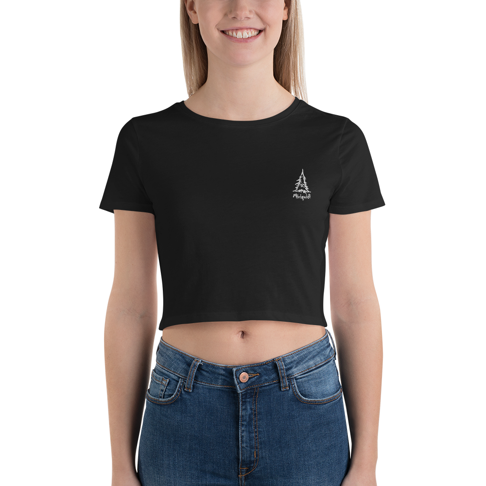 Crop-Top (weißes Logo auf dunklen Farben)